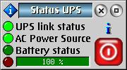 APC UPS monitor window