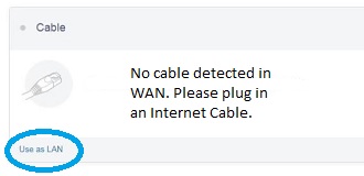 VIXMINI Cable use as LAN